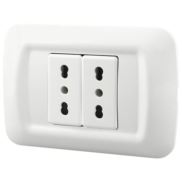 smart power plugs ltaly standard 3 pins double socket, white wall 16a 250v socket 80 x 118 mm
smart power plugs ltaly standard 3 pins double socket, white wall 16a 250v socket 80 x 118 mm