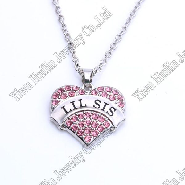 pendant necklaces lil sis sister gifts necklace crystal heart little, Silver
pendant necklaces lil sis sister gifts necklace crystal heart little, Silver