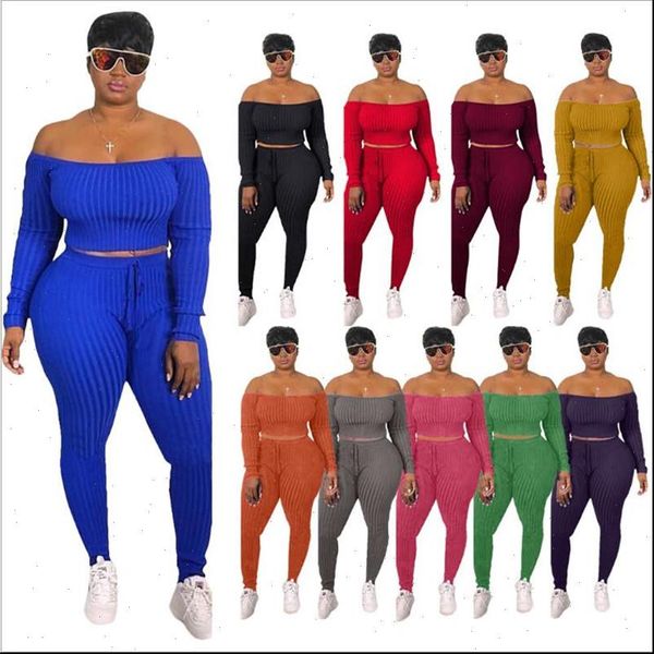 winter set knitted women tracksuits slash neck leggings pants suit full sleeve two piece tracksuit outfits club sportwear h1085, Gray
winter set knitted women tracksuits slash neck leggings pants suit full sleeve two piece tracksuit outfits club sportwear h1085, Gray
