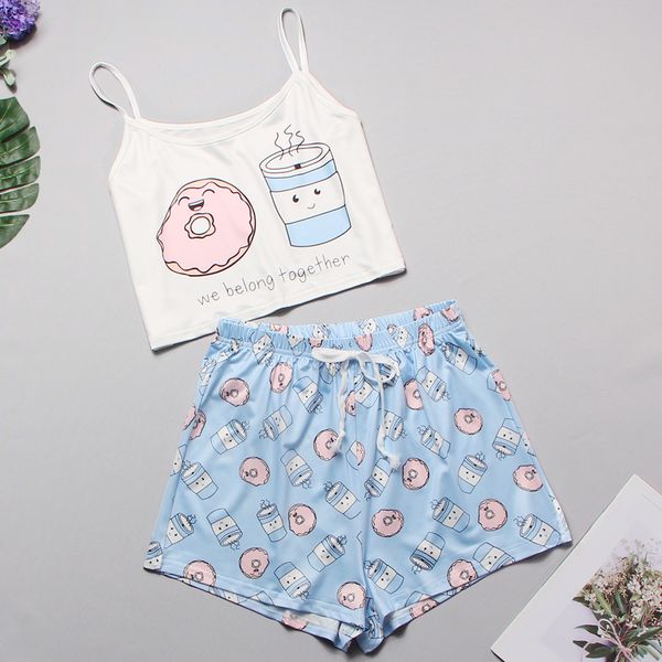 2021womens sleepwear cute cartoon print short set pajamas for women pajama set sweet short sleeve t shirts & shorts summer pijama, Black;red
2021womens sleepwear cute cartoon print short set pajamas for women pajama set sweet short sleeve t shirts & shorts summer pijama, Black;red