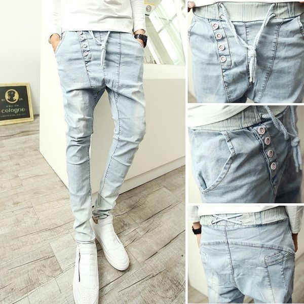 men's jeans yasuguoji men solid pockets denim cargo combat pants jeans fine fit casual male fashion outwear q9gi, Blue
men's jeans yasuguoji men solid pockets denim cargo combat pants jeans fine fit casual male fashion outwear q9gi, Blue