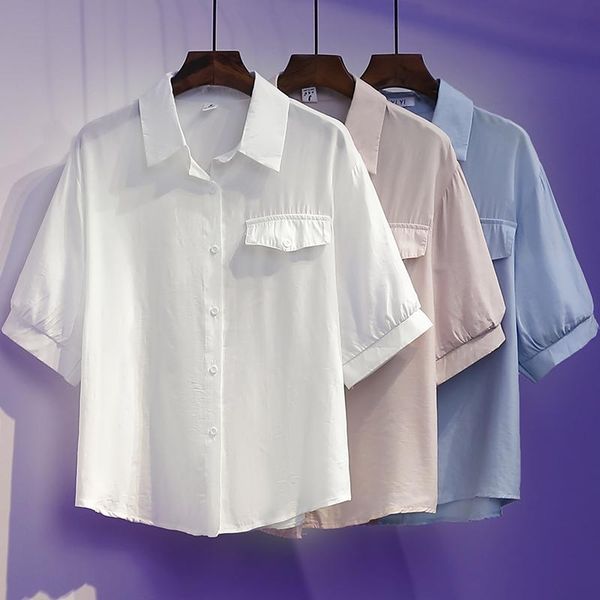 plus size t-shirt solid color white short sleeved oversized korean fashion summer women's clothing vintage shirts blouses 2021, Black
plus size t-shirt solid color white short sleeved oversized korean fashion summer women's clothing vintage shirts blouses 2021, Black