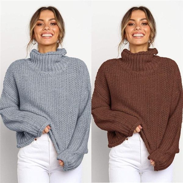 sweater women 2021 longsleeve turtleneck black brown woman pullover a warm long winter oversized chunky knit big women's sweaters, White;black
sweater women 2021 longsleeve turtleneck black brown woman pullover a warm long winter oversized chunky knit big women's sweaters, White;black