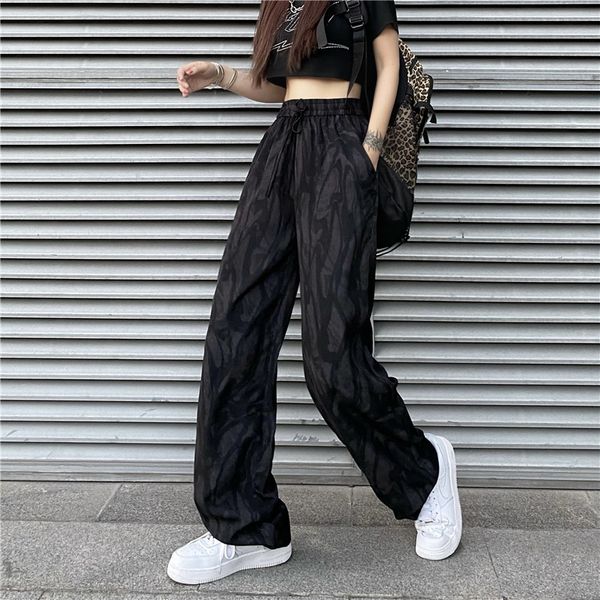 tie dye print wide leg pant summer fashion 2021 trousers women harajuku high waist loose casual black pants women, Black;white
tie dye print wide leg pant summer fashion 2021 trousers women harajuku high waist loose casual black pants women, Black;white