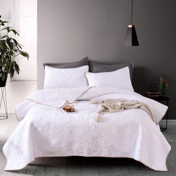 comforters & sets chausub white quilt set 3pcs bedspread on the bed embroidered cotton cover queen size coverlet summer blanket for double
comforters & sets chausub white quilt set 3pcs bedspread on the bed embroidered cotton cover queen size coverlet summer blanket for double
