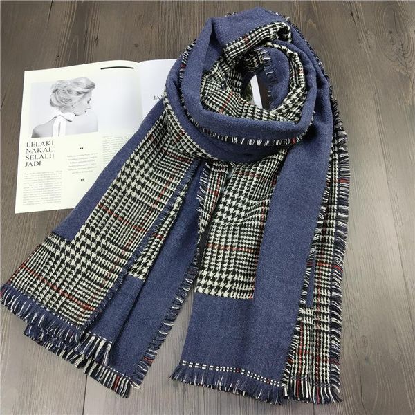scarves 2021 autumn scarf faux cashmere long stripe shawl warm winter large size 200*65cm office pashmina poncho, Blue;gray
scarves 2021 autumn scarf faux cashmere long stripe shawl warm winter large size 200*65cm office pashmina poncho, Blue;gray