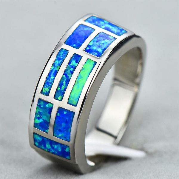 wedding rings luxe style female male blue fire opal ring 10kt white gold engagement for men women promise couple jewelry, Slivery;golden
wedding rings luxe style female male blue fire opal ring 10kt white gold engagement for men women promise couple jewelry, Slivery;golden