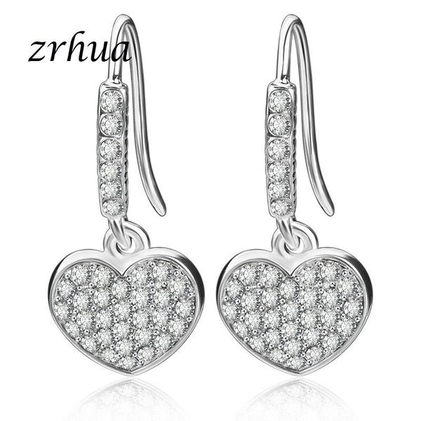 dangle & chandelier charm crystal love heart earrings for women elegant full zircon drop earring luxury brincos ladies ear jewelry wholesale, Silver
dangle & chandelier charm crystal love heart earrings for women elegant full zircon drop earring luxury brincos ladies ear jewelry wholesale, Silver