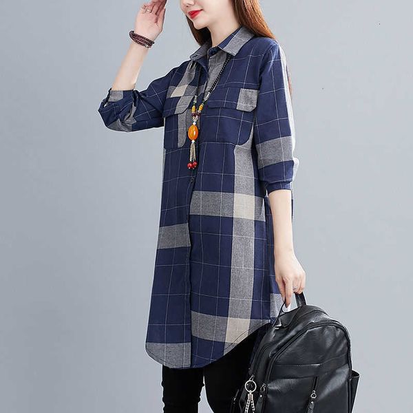 women's blouses & shirts plaid women plus size collared shirt 100% cotton long sleeve spring autumn ladies clothes oversized casual 4sl, White
women's blouses & shirts plaid women plus size collared shirt 100% cotton long sleeve spring autumn ladies clothes oversized casual 4sl, White