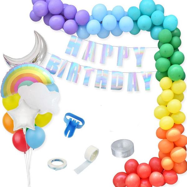 party decoration rainbow garland arch balloon chain set colorful latex baby shower festival wedding venue
party decoration rainbow garland arch balloon chain set colorful latex baby shower festival wedding venue