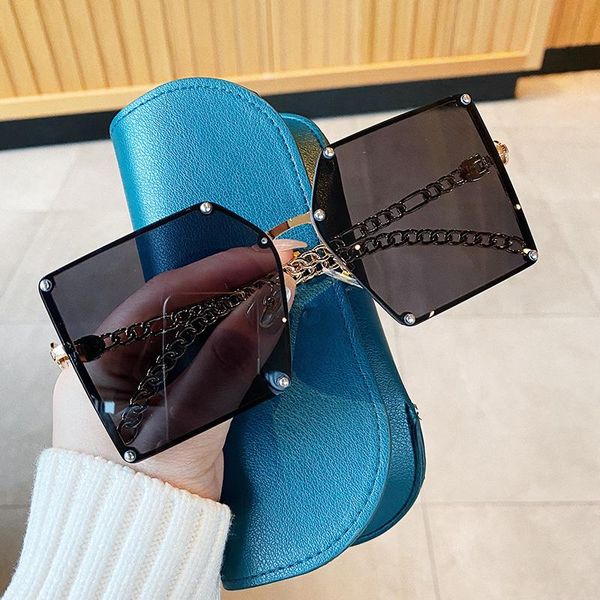 designer sunglasses women 2021 fashion oversized square sun glasses female gradient shades uv400 zonnebril dames, White;black
designer sunglasses women 2021 fashion oversized square sun glasses female gradient shades uv400 zonnebril dames, White;black