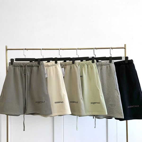 men's shorts thick material double line essential reflective five-point pants street loose casual, White;black
men's shorts thick material double line essential reflective five-point pants street loose casual, White;black