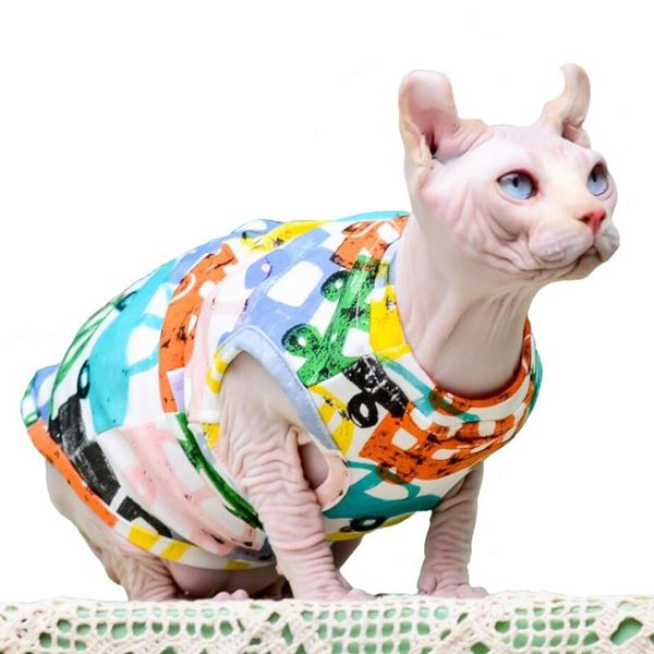 sphynx cat vest breathable cotton pullover summer pet clothes for small medium hairless cats kitten blouse with sleeveless costumes
sphynx cat vest breathable cotton pullover summer pet clothes for small medium hairless cats kitten blouse with sleeveless costumes