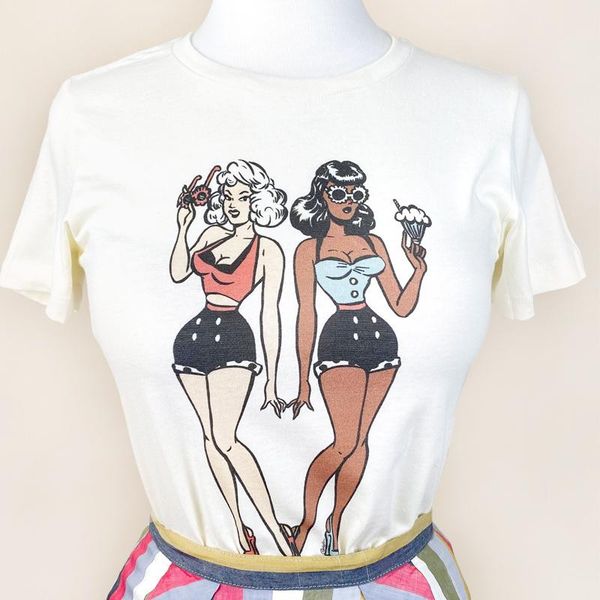 women's t-shirt summer party time chic graphic t shirts vintage clothes 90s grunge aesthetic causal cotton vacation beach tshirt, White
women's t-shirt summer party time chic graphic t shirts vintage clothes 90s grunge aesthetic causal cotton vacation beach tshirt, White