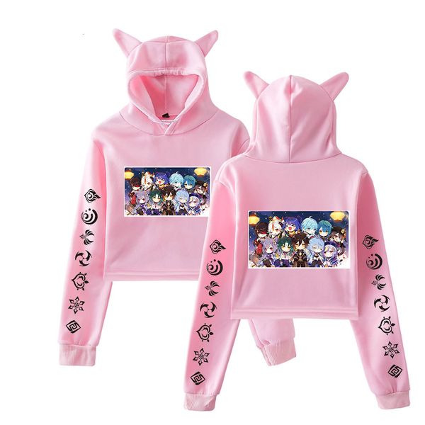 women hoodie popular genshin impact hoodies kawaii crop fashion pink hooded cat ear sweatshirts casual spring girls pullovers, Black
women hoodie popular genshin impact hoodies kawaii crop fashion pink hooded cat ear sweatshirts casual spring girls pullovers, Black