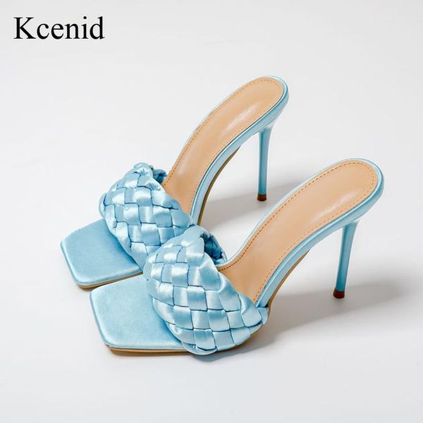 kcenid size 35-42 satin weave women slippers thin high heel sandals square open toe slip on summer outdoor slides flip flops, Black
kcenid size 35-42 satin weave women slippers thin high heel sandals square open toe slip on summer outdoor slides flip flops, Black