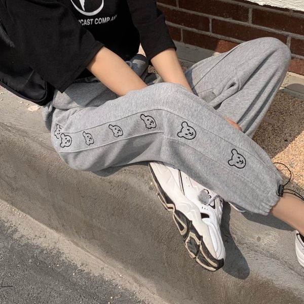 women's pants & capris real s cost-effective small bear 2021 spring and autumn kio, Black;white
women's pants & capris real s cost-effective small bear 2021 spring and autumn kio, Black;white