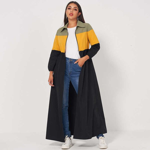 women's trench coats spring autumn fashion sports style zipper contrast stitching slim fit all-match over-the-knee long coat yd45, Tan;black
women's trench coats spring autumn fashion sports style zipper contrast stitching slim fit all-match over-the-knee long coat yd45, Tan;black
