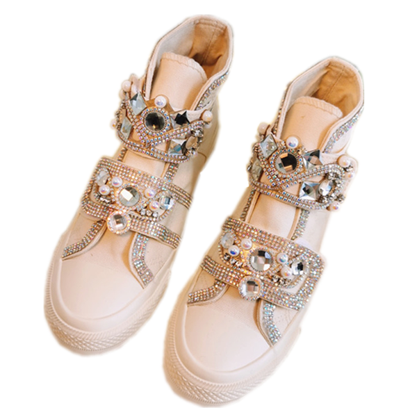 designer shoes shiny crystals high sneakers women casual canvas shoes bling rhinestones fashion ladies trainers vulcanized, Black
designer shoes shiny crystals high sneakers women casual canvas shoes bling rhinestones fashion ladies trainers vulcanized, Black