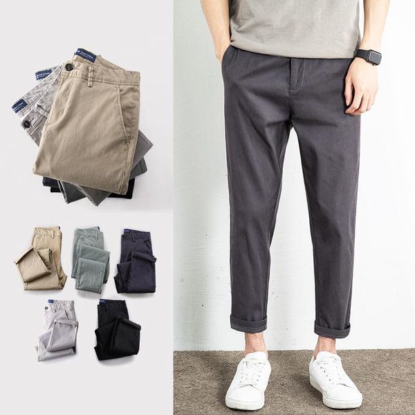 spring male office work pants solid pattern smart casual style formal business shortened for men 3031533 men's, Black
spring male office work pants solid pattern smart casual style formal business shortened for men 3031533 men's, Black