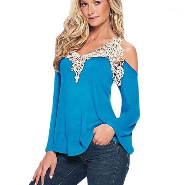 women blouse shirt solid floral lace off shoulder blue streetwear long sleeve loose plus size 5xl casual women's blouses & shirts, White
women blouse shirt solid floral lace off shoulder blue streetwear long sleeve loose plus size 5xl casual women's blouses & shirts, White