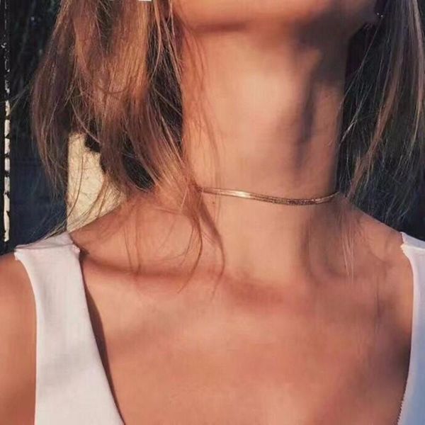 chokers punk necklaces for women sequins simple flat blade snake collar necklace gold silver color plated fashion jewelry, Golden;silver
chokers punk necklaces for women sequins simple flat blade snake collar necklace gold silver color plated fashion jewelry, Golden;silver
