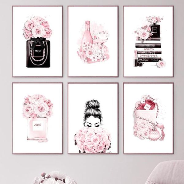 paintings pink girl perfume book rose package fashion wall art canvas painting nordic poster and prints picture for living room decor
paintings pink girl perfume book rose package fashion wall art canvas painting nordic poster and prints picture for living room decor
