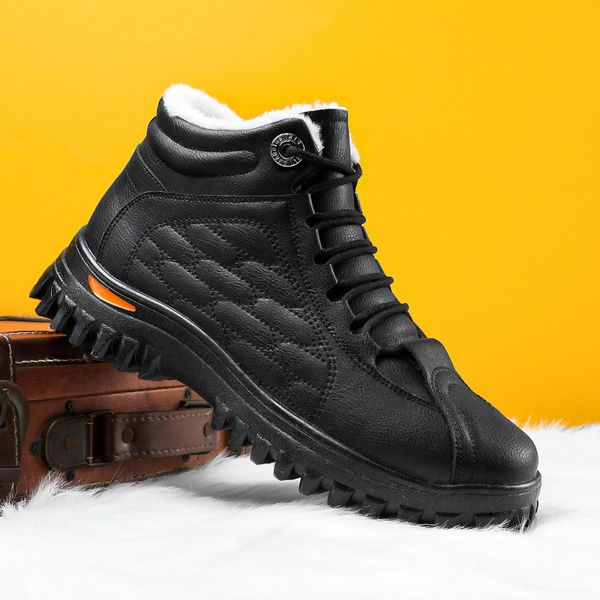 2021 winter new men's plush cotton shoes outdoor leisure middle-aged and elderly martin boots anti slip warm men, Black
2021 winter new men's plush cotton shoes outdoor leisure middle-aged and elderly martin boots anti slip warm men, Black