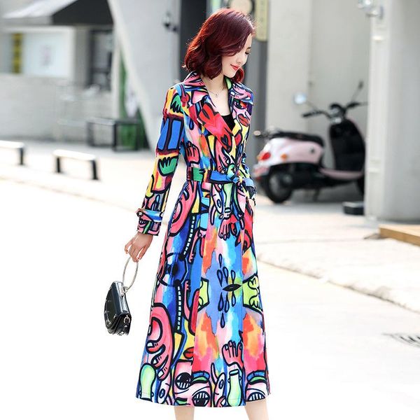 women's trench coats and the han edition cultivate morality fashion big yards of atmosphere quality over-the-knee women long coat, Tan;black
women's trench coats and the han edition cultivate morality fashion big yards of atmosphere quality over-the-knee women long coat, Tan;black