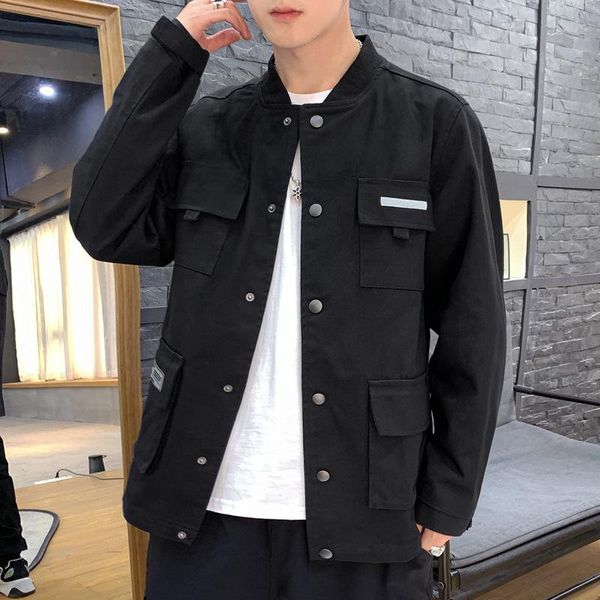 men's jackets arrival spring autumn men outerwear vintage fashion loose shirt jacket coats male streetwear casual cardigan, Black;brown
men's jackets arrival spring autumn men outerwear vintage fashion loose shirt jacket coats male streetwear casual cardigan, Black;brown