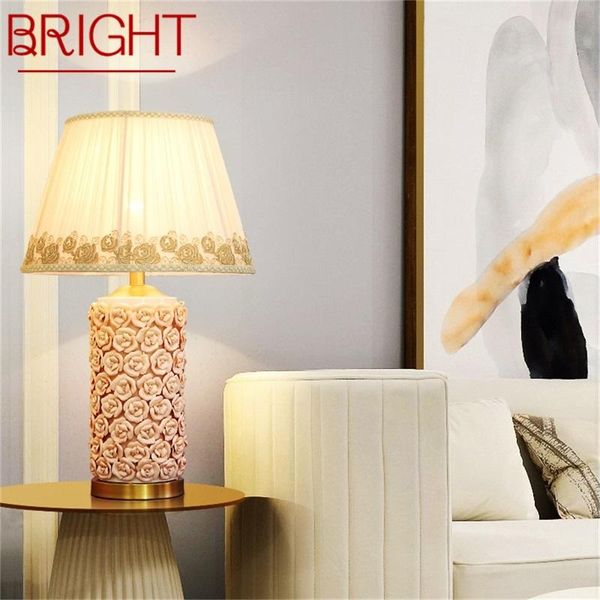 table lamps bright ceramic rose luxury brass fabric desk light home decorative for living room dining bedroom
table lamps bright ceramic rose luxury brass fabric desk light home decorative for living room dining bedroom