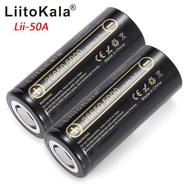 hk liitokala lii-50a 26650 5000mah battery li-ion 3.7v rechargeable cell y for flashlight 20a packing
hk liitokala lii-50a 26650 5000mah battery li-ion 3.7v rechargeable cell y for flashlight 20a packing