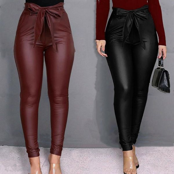 women's pants & capris women pu leather leggings ladies skinny gothic punk pant trousers look bow pencil, Black;white
women's pants & capris women pu leather leggings ladies skinny gothic punk pant trousers look bow pencil, Black;white
