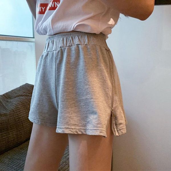 high waist sport shorts zipper split sports short for women fitness workout push up gym women's, White;black
high waist sport shorts zipper split sports short for women fitness workout push up gym women's, White;black