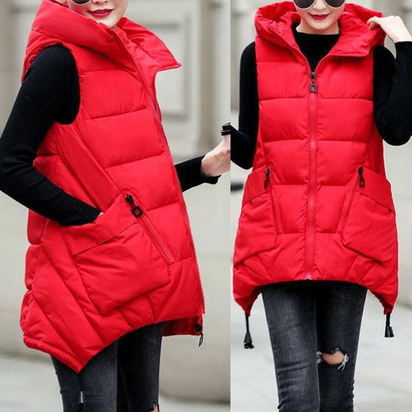 women's vests 2021 autumn winter cotton vest women jacket korean hooded sleeveless coat plus size 3xl slim thick warm ladies waistcoat, Black;white
women's vests 2021 autumn winter cotton vest women jacket korean hooded sleeveless coat plus size 3xl slim thick warm ladies waistcoat, Black;white