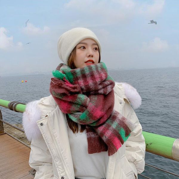 scarves imitation cashmere fashion women plaid color mixing print winter scarf warm knitted sweet female thick blanket long wrap shawl, Blue;gray
scarves imitation cashmere fashion women plaid color mixing print winter scarf warm knitted sweet female thick blanket long wrap shawl, Blue;gray