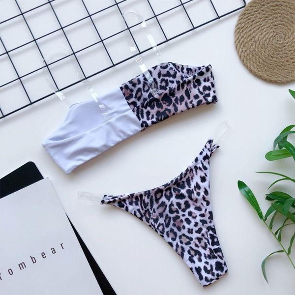 women's swimwear womens two piece bikini set color block leopard patchwork swimsuit transparent straps bandeau bra high waist bottoms, White;black
women's swimwear womens two piece bikini set color block leopard patchwork swimsuit transparent straps bandeau bra high waist bottoms, White;black