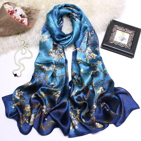 scarves plum blossom printed elegant 100% silk georgette scarf all-season pashmina women accessory drop zscj43, Blue;gray
scarves plum blossom printed elegant 100% silk georgette scarf all-season pashmina women accessory drop zscj43, Blue;gray