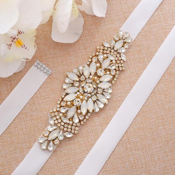 wedding sashes sesthfar thin opals belt rhinestone sash crystal bridal for accessories, White
wedding sashes sesthfar thin opals belt rhinestone sash crystal bridal for accessories, White
