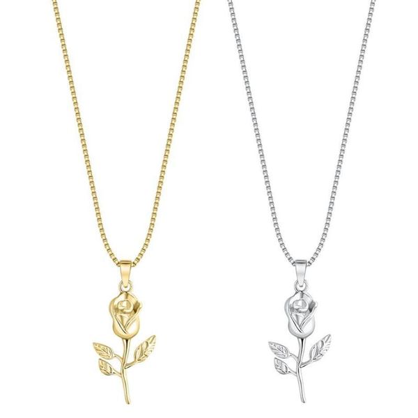 pendant necklaces golden rose necklace for women classic fashion wedding party dress jewelry accessories luxury gift, Silver
pendant necklaces golden rose necklace for women classic fashion wedding party dress jewelry accessories luxury gift, Silver