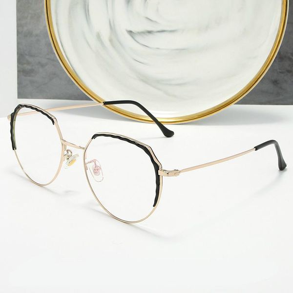 fashion sunglasses frames vintage metal glasses frame women men transparent clear lens plain eyeglass spectacles myopia eyewear computer, Black
fashion sunglasses frames vintage metal glasses frame women men transparent clear lens plain eyeglass spectacles myopia eyewear computer, Black