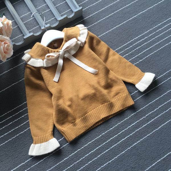 kids sweet girl sweater doll collar cardigan bow ruffle collar petal sleeve woolen pullovers for girls peter pan collar sweater, White
kids sweet girl sweater doll collar cardigan bow ruffle collar petal sleeve woolen pullovers for girls peter pan collar sweater, White