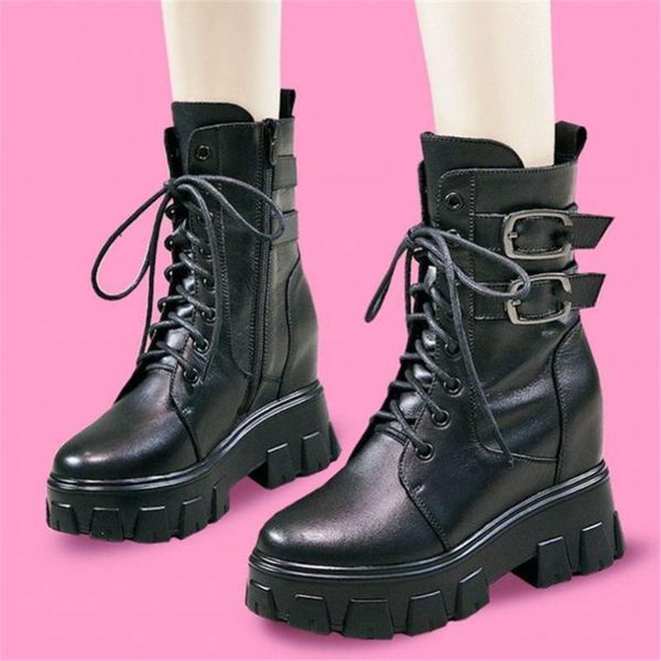 boots military punk women's genuine leather platform wedge ankle high heels lace up buckle oxfords pumps 34 35 36 37 38 39, Black
boots military punk women's genuine leather platform wedge ankle high heels lace up buckle oxfords pumps 34 35 36 37 38 39, Black