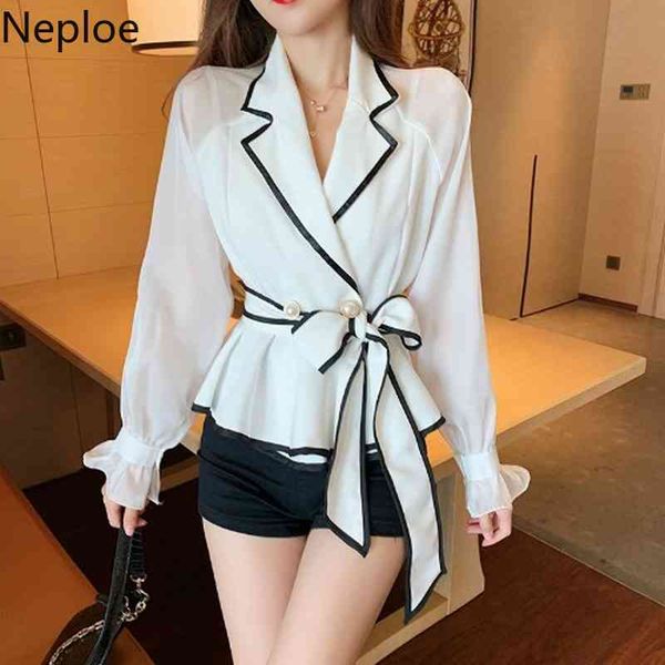 neploe blusas mujer de moda spring office lady shirts elegant notched collar chiffon blouse slim waist long sleeve 210422, White
neploe blusas mujer de moda spring office lady shirts elegant notched collar chiffon blouse slim waist long sleeve 210422, White