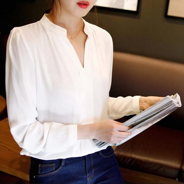 spring autumn white office womens shirt v neck long sleeve chiffon blouse female ladies work wear 3 colors
spring autumn white office womens shirt v neck long sleeve chiffon blouse female ladies work wear 3 colors