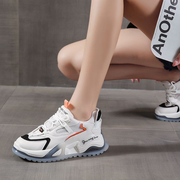 new breathable sports shoes in summer thick soled inner elevated running film suction dad women's small mesh
new breathable sports shoes in summer thick soled inner elevated running film suction dad women's small mesh
