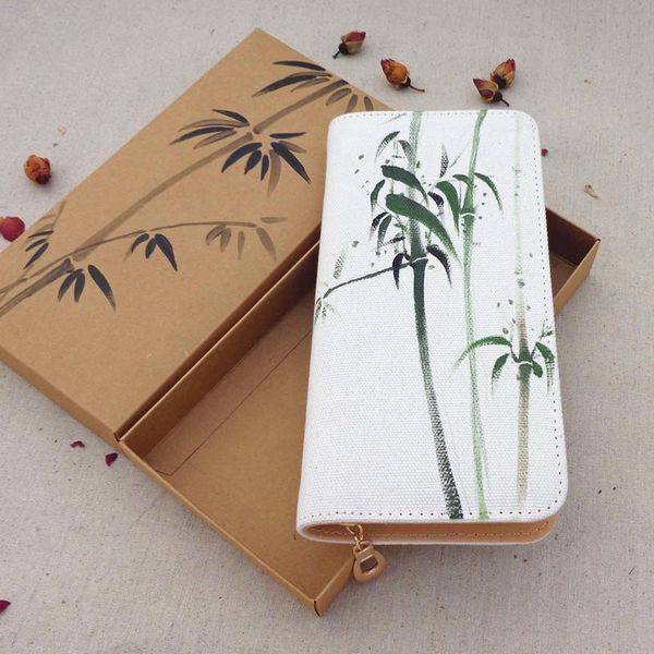 wallets 2021 classic ladies long wallet hand-painted ink bamboo multi-card card bag creative, Red;black
wallets 2021 classic ladies long wallet hand-painted ink bamboo multi-card card bag creative, Red;black