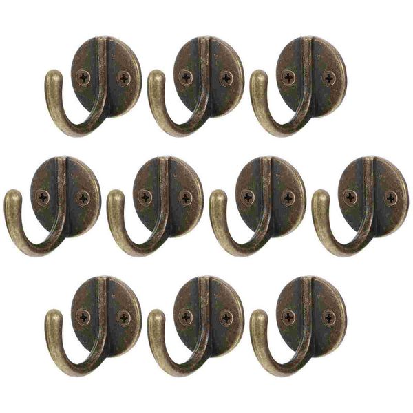 hooks & rails 10pcs entryway clothes hook wall-mounted retro style for hat coat
hooks & rails 10pcs entryway clothes hook wall-mounted retro style for hat coat