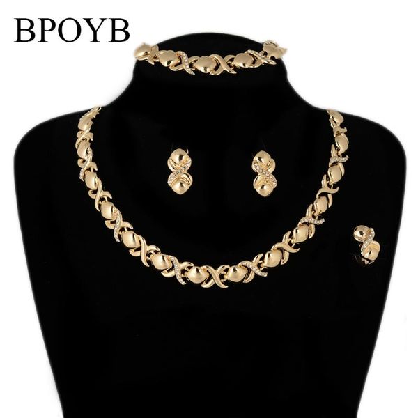earrings & necklace bpoyb factory wholesale xoxo clavicle chain women accesories gold color dubai african beads jewelry set, Silver
earrings & necklace bpoyb factory wholesale xoxo clavicle chain women accesories gold color dubai african beads jewelry set, Silver