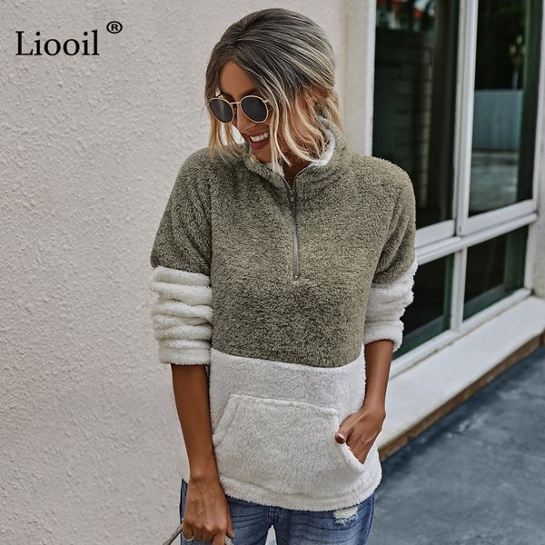 sweatshirts casual patchwork sweatshirt women long sleeve turtleneck with zipper pockets womens winter clothing and pullovers zlc8, Black
sweatshirts casual patchwork sweatshirt women long sleeve turtleneck with zipper pockets womens winter clothing and pullovers zlc8, Black